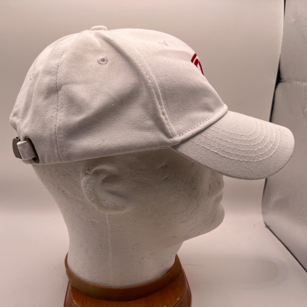 Tesla Baseball Cap White Red Embroidered Logo Adjustable Cotton Hat - Picture 5 of 9